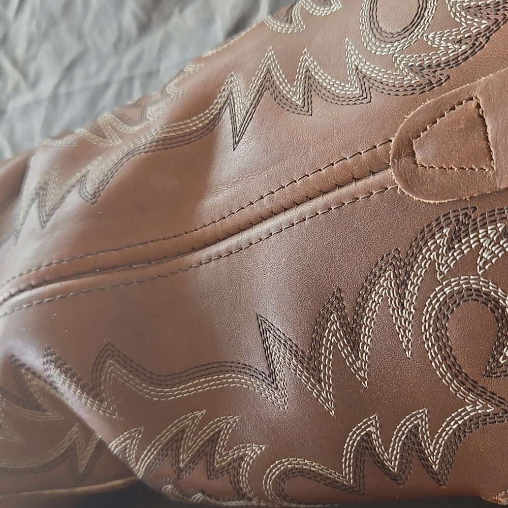 Men's Brown Double H Western Boots - Picture 11 of 12